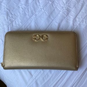 C Wonder Metallic Gold Wallet